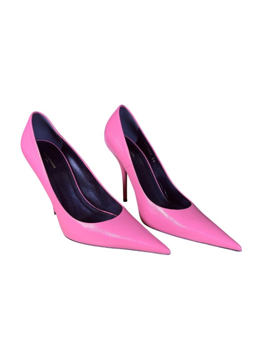 Balenciaga Rose Bonbon Pink Pointed Toe Knife Pumps Size 38